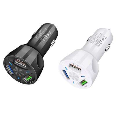 New Design QC 3.0 3 USB Car Charger Quick Charge 3.0 3 Port Fast Charger for Car Phone Charging Adapter