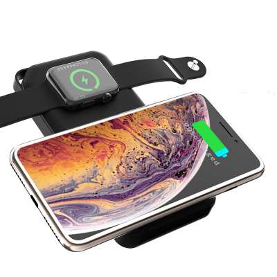 QI Wireless Charger For iPhone Samsung 10000mah Power Bank External Battery Bank Wireless Charger Powerbank Portable